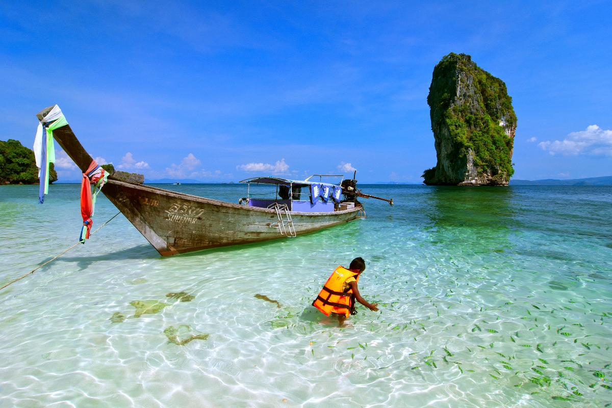4 Island  Long Tail boat (one day trip)